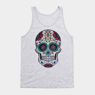 Colorful Sugar Skull Tank Top